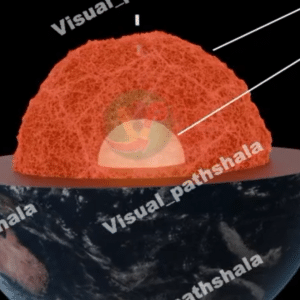 Earth Crust Layers Cross Section 4K Animation Loop Video